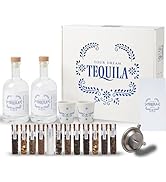 Tequila Gifts for Men - Tequila Making Kit - Tequila Infusion Kit Gift Set Men with Bottles, Wood...