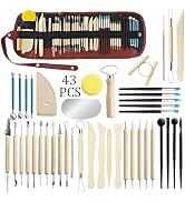 LINPHCEY 43Pcs Clay Sculpting Tools Set Perfect for Polymer Air Dry Modeling Clay Beginners & Pro...