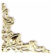 30Pcs Antique Gold Corner Protectors for Scrapbooking and DIY Crafts, Vintage Edge Guard Embellis...