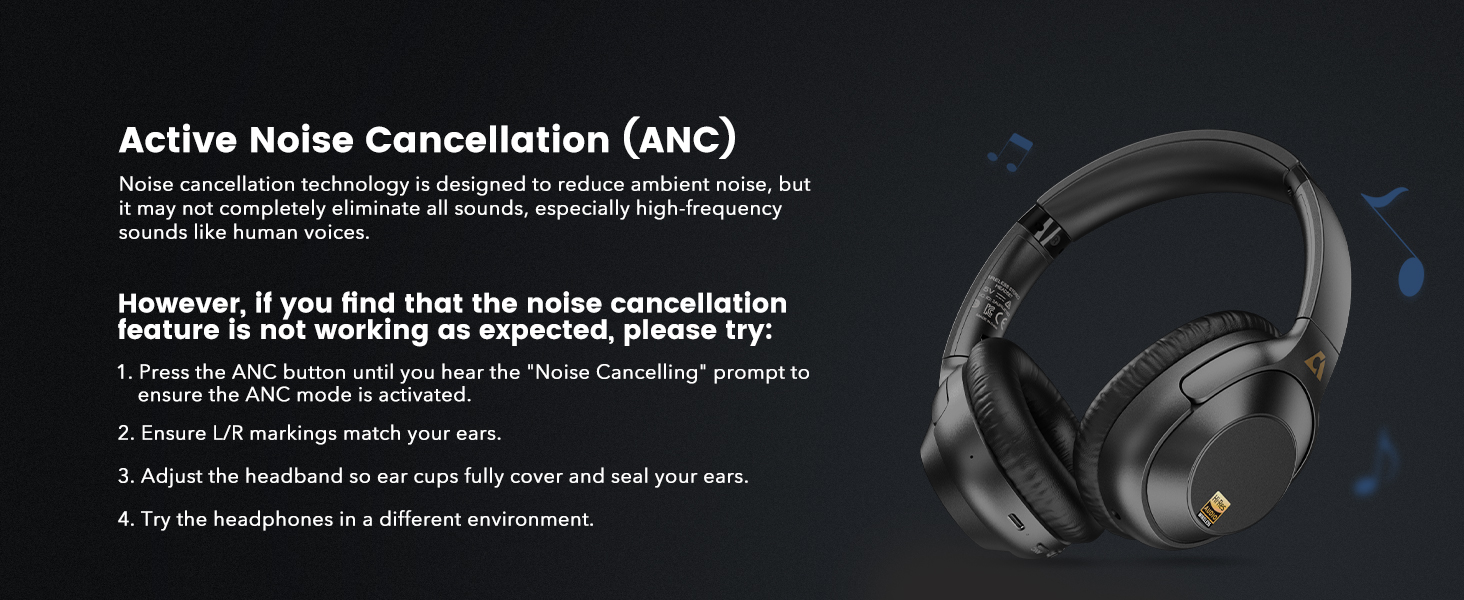 wireless headphones active noise cancelin
