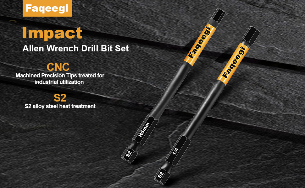 allen bits hex head allen wrench drill bit set