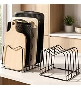 ORDORA 2 Pack Cutting Board Holder Stand Rack Organizer for Cabinet, 5mm Wire Storage Rack for Co...