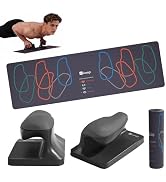 Keep Ergonomic Push Up Bars for Floor, Premium Pushup Stands with Wrist Support & Anti-Slip Base,...