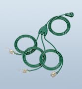 DEWENWILS 25FT(7+6*3) Outdoor Extension Cord 360° Rotating Flat Plug, Green | 16/3 SJTW, 125V/13A...