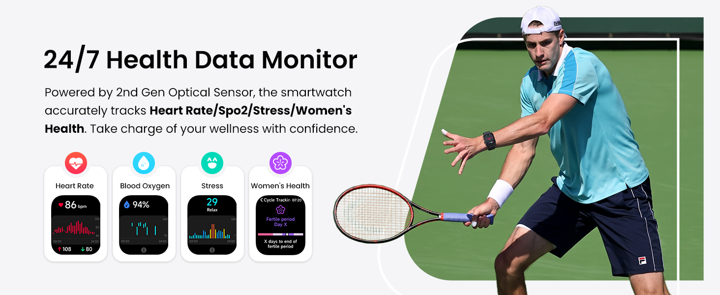 smart watch with health monitor