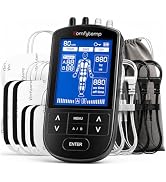 Comfytemp 4 Outputs TENS Unit for Back, Shoulder & Neck Pain Relief, FSA HSA Eligible Rechargeabl...