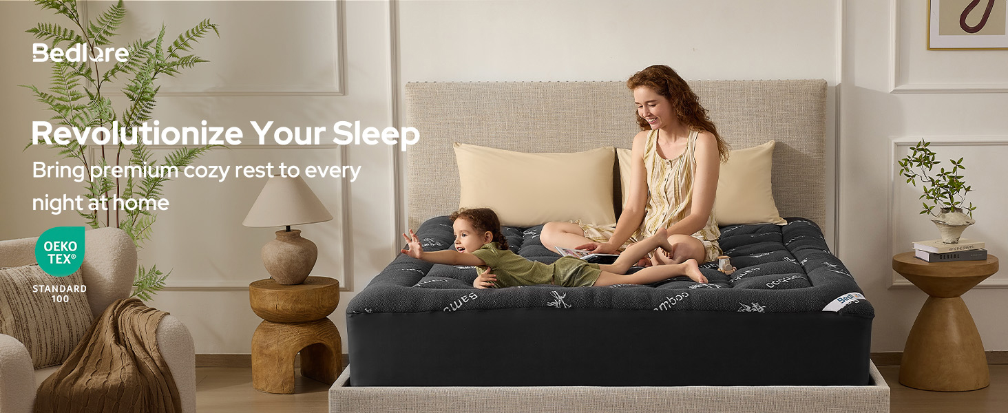 BEDLORE Mattress Topper Cooling Breathable for Hot Sleeper