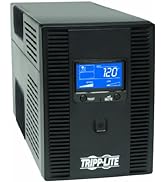 Tripp Lite SMART1500LCDT 1500VA 900W UPS Battery Back Up, AVR, LCD Display, Line-Interactive, 10 ...