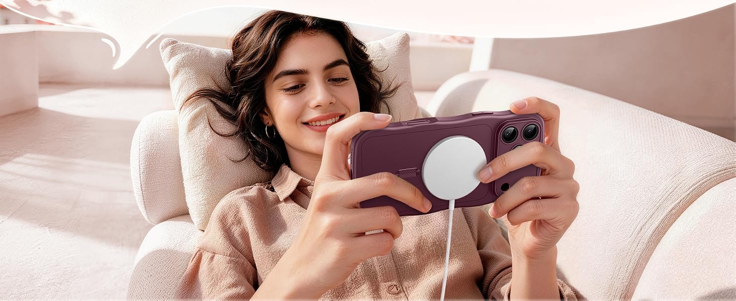 For iPhone 18 Pro 17 Pro Case Compatible with MagSafe Wavy Shockproof Slim Durable Drop Protection