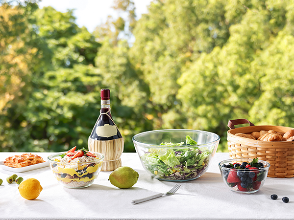 Glass Mixing Bowls with Lids