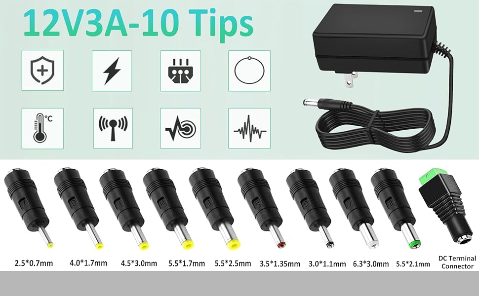 12V 3A 10T Power Supply