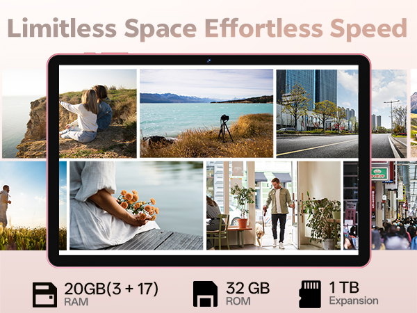 20GB RAM+32GB ROM+1TB Expandable tablet