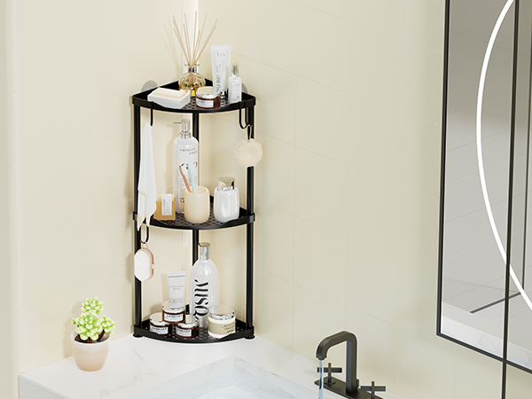 Corner Shower Caddy Standing Corner Shower Organizer Floor Shower Shelf