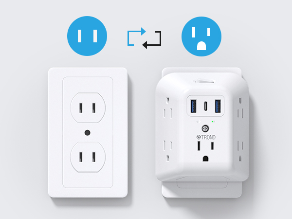 3 prong to 2 prong adapter