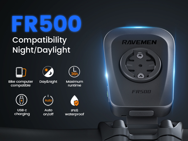 FR500 bike lights for night riding