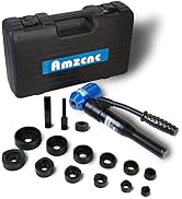 AMZCNC Hydraulic Knockout Hole Punch Driver Kit 1/2 to 2 inch Electrical Conduit Hole Cutter Set ...