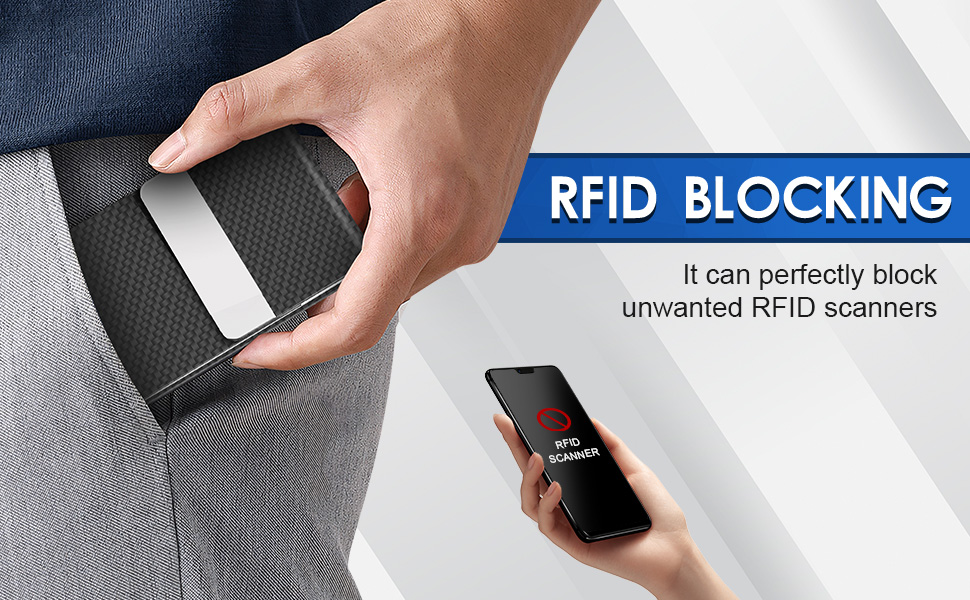 Black Carbon business card holder