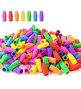 Sooez 120 Pack Pencil Top Erasers, Cap Pencil Eraser Toppers, Studying Supplies for Teachers Clas...