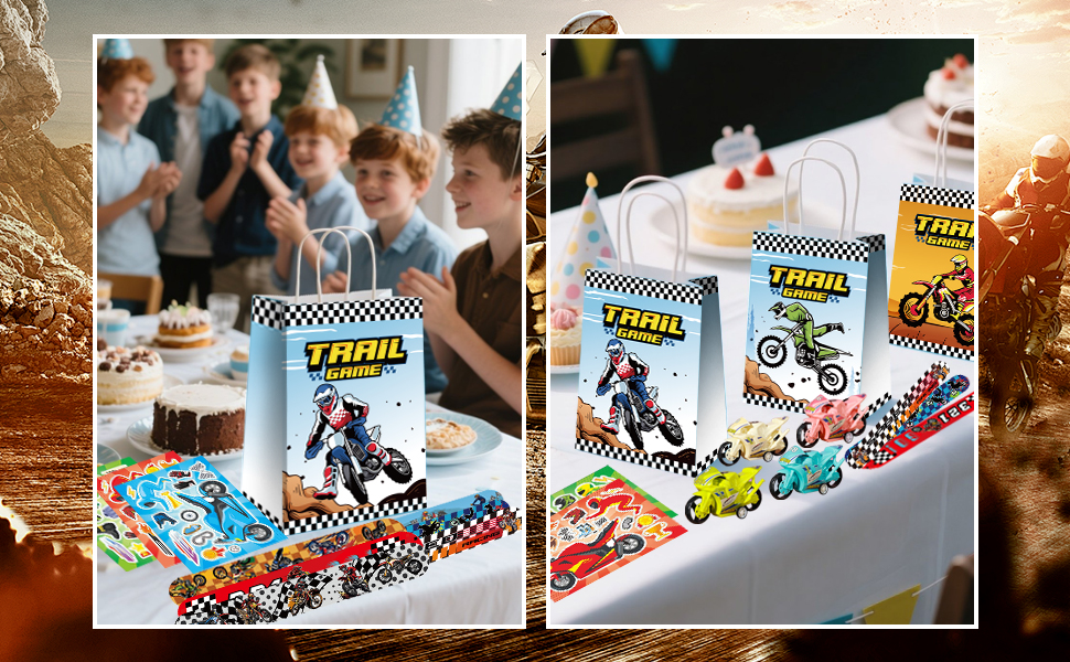motorcycle party favors