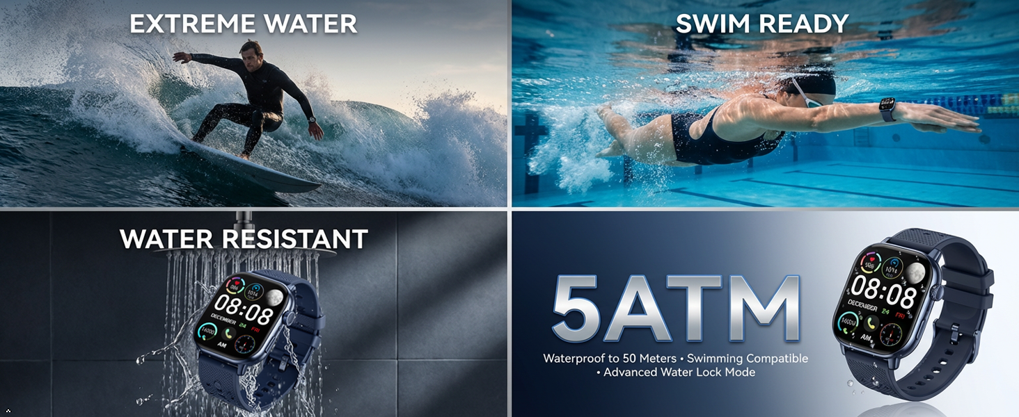 5ATM waterproof