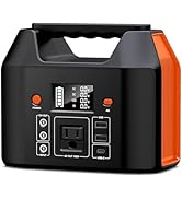 150W Portable Power Station, SinKeu 122.8Wh/38400mAh Power Bank with AC Outlet, LiFePO4 Battery, ...