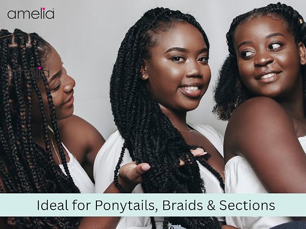Tangle free hair bands black hair women barber accessories brown amelia beauty