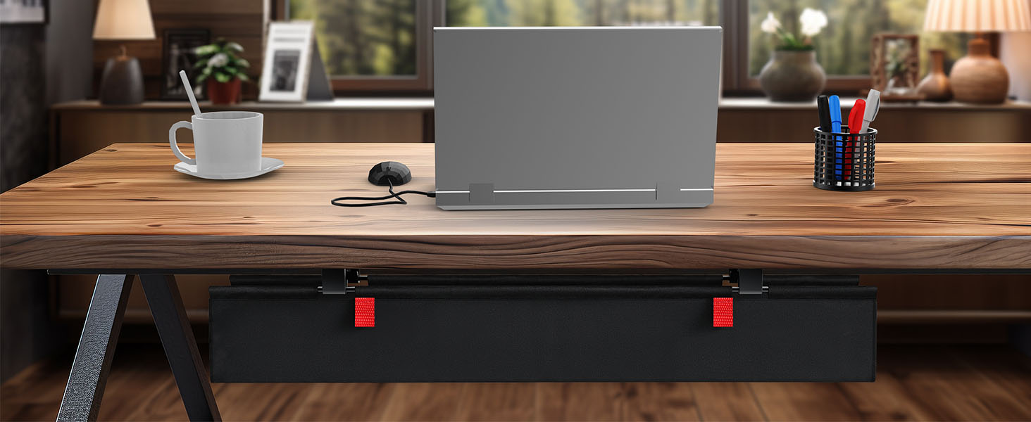 under desk wire management