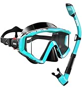 Aegend Snorkeling Gear for Adult Men Women: Diving Mask with Dry Snorkel Set - Anti Fog Panoramic...