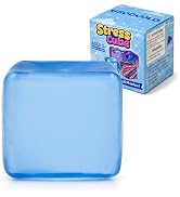 Squishy Ice Cube Fidget Toy, Sugar Ball Squishy Cube for Kids Adults, Soft Squishies Stress Relie...