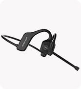Open Ear Headphones with Mic, 32g Bluetooth Headset with Microphone, Dual Connect Bluetooth 6.0 w...