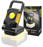 Tresda 18V/20V Cordless Work Light, 25W Portable Flood Light Work for Dewalt 20V Max Battery, Sup...