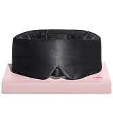 LitBear Silk Sleep Mask for Side Sleeper, Eye Mask Sleeping for Women Men 100% 22 Momme Pure Mulb...