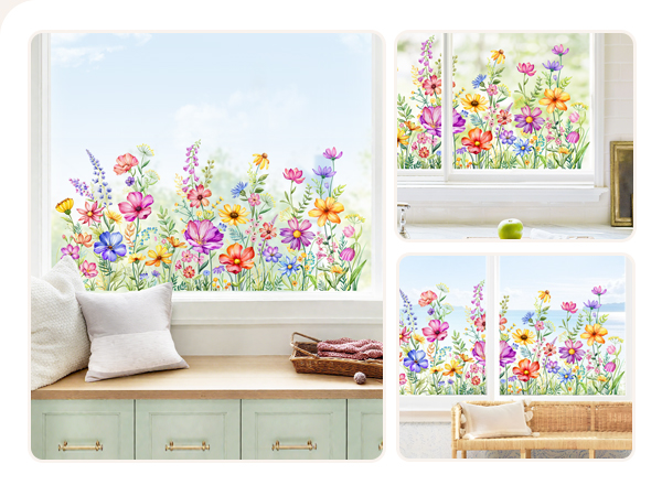 WILDFLOWER WINDOW CLING