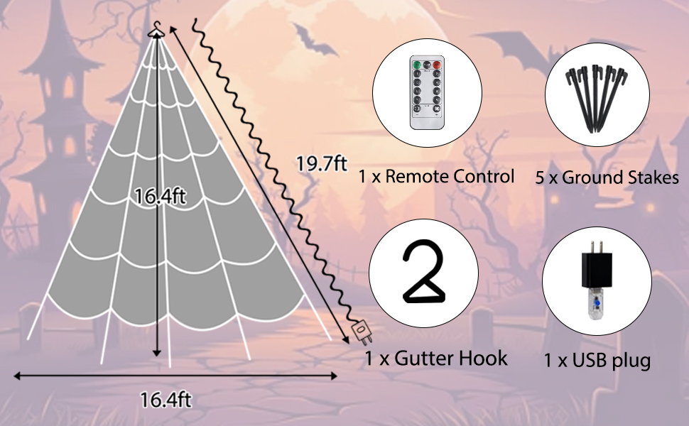 16.4Ft Giant Halloween Decorations