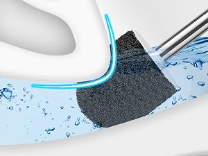 Toilet brush and holder set