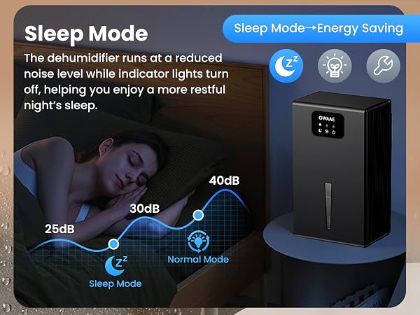 dehumidifier with sleep mode