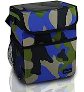 SIBOFUEGO Cute Car Trash Can with Lid - Leak Proof Car Trash Bag Hanging Waterproof Car Garbage C...