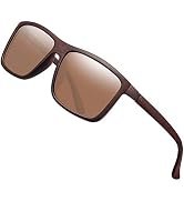 Polarized Sunglasses for Men Driving Mens Sunglasses Rectangular Vintage Sun Glasses for Men/Women