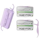 Portable Travel Dental Floss Case, Reusable Floss Dispenser Mint Flavor Fresh Floss Picks Strong ...