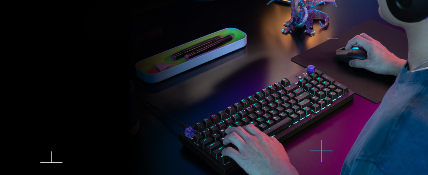 a person typing on a keyboard