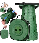 Fishboy Upgraded Square Collapsible Stool for Adults,Portable Retractable Folding Telescoping Fol...