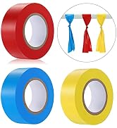 3 Pack Flagging Tape,Non-Adhesive Marking Tape Surveyors Tape Neon Marking Tape Non-Adhesive Tape...