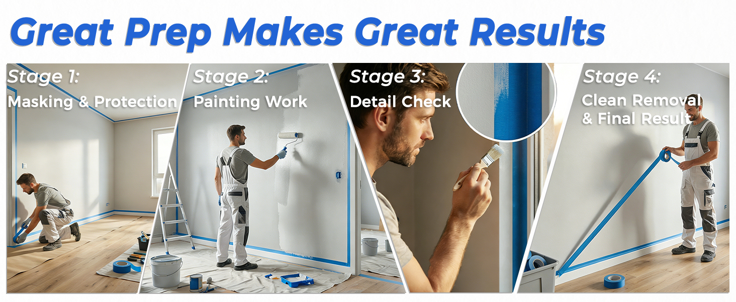 blue painters tape