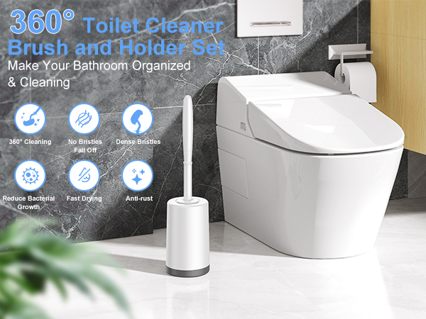 toilet bowl brush and set