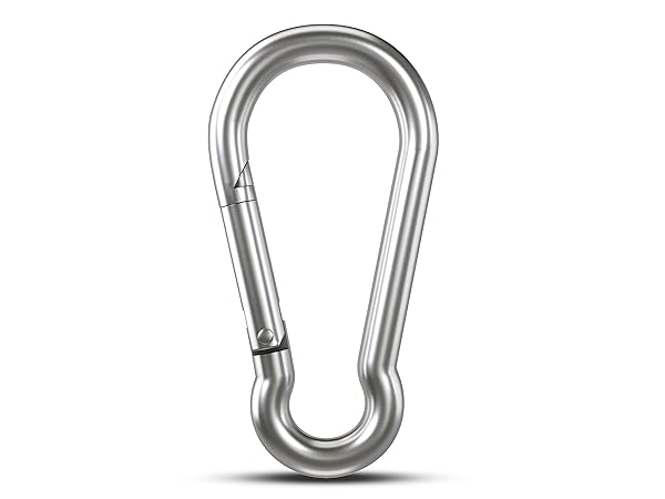 KINLINK Galvanized Steel Carabiner Clip Heavy Duty Spring Snap Hook Small Carabiner Clips Clasp