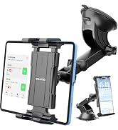 OHLPRO Tablet Holder for Car Dashboard & Windshield, 80mm Large Suction Cup Mount, 360° Rotating ...