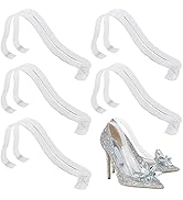 TXIN 10 Pcs/5 Pairs Acrylic Clear Sandal Shoes Display Stand Inserts Holders Shoe Display Rack Sh...