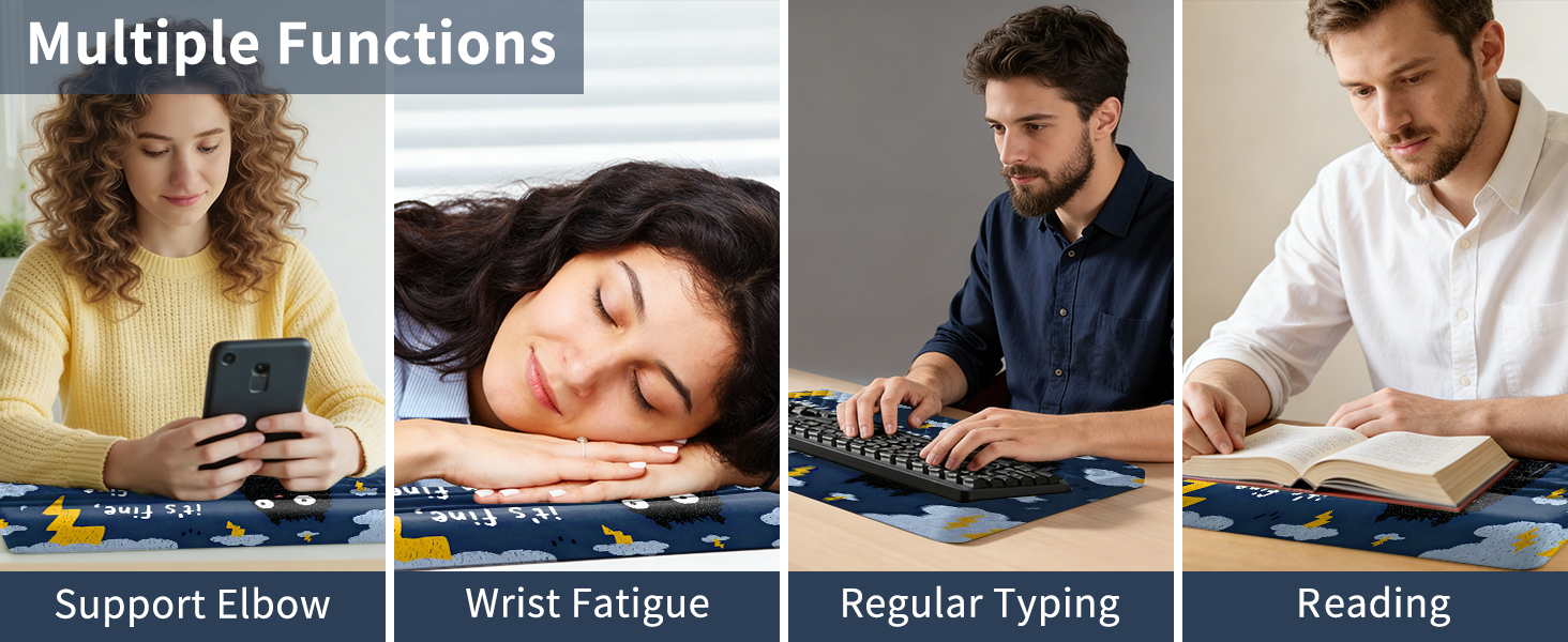 2 in 1 Ergo Comfy Keyboard Pad with Wrist Support —— Where Health Meets Comfy