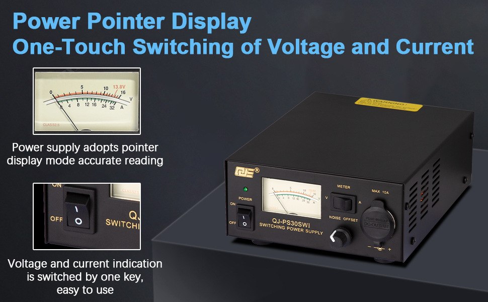 Bench power supply display
