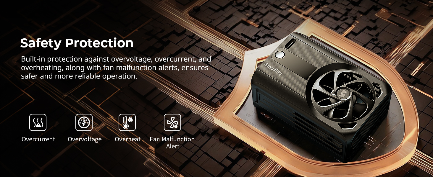 camera cooling fan with battery 5328